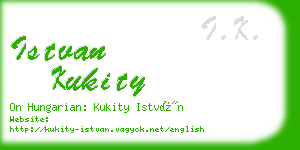 istvan kukity business card